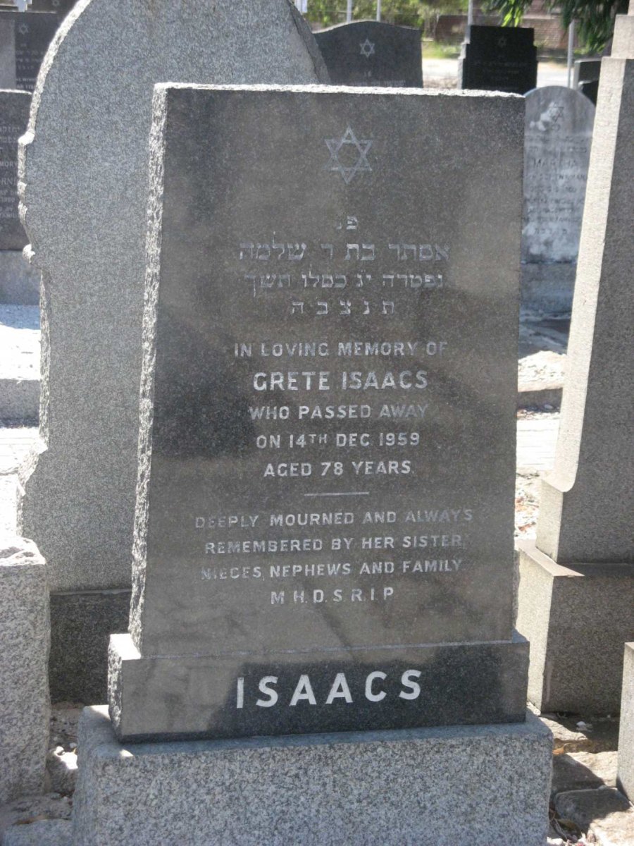 ISAACS Grete -1959