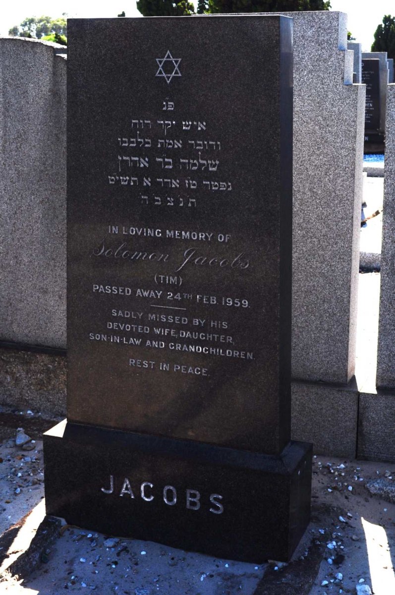 JACOBS Solomon -1959