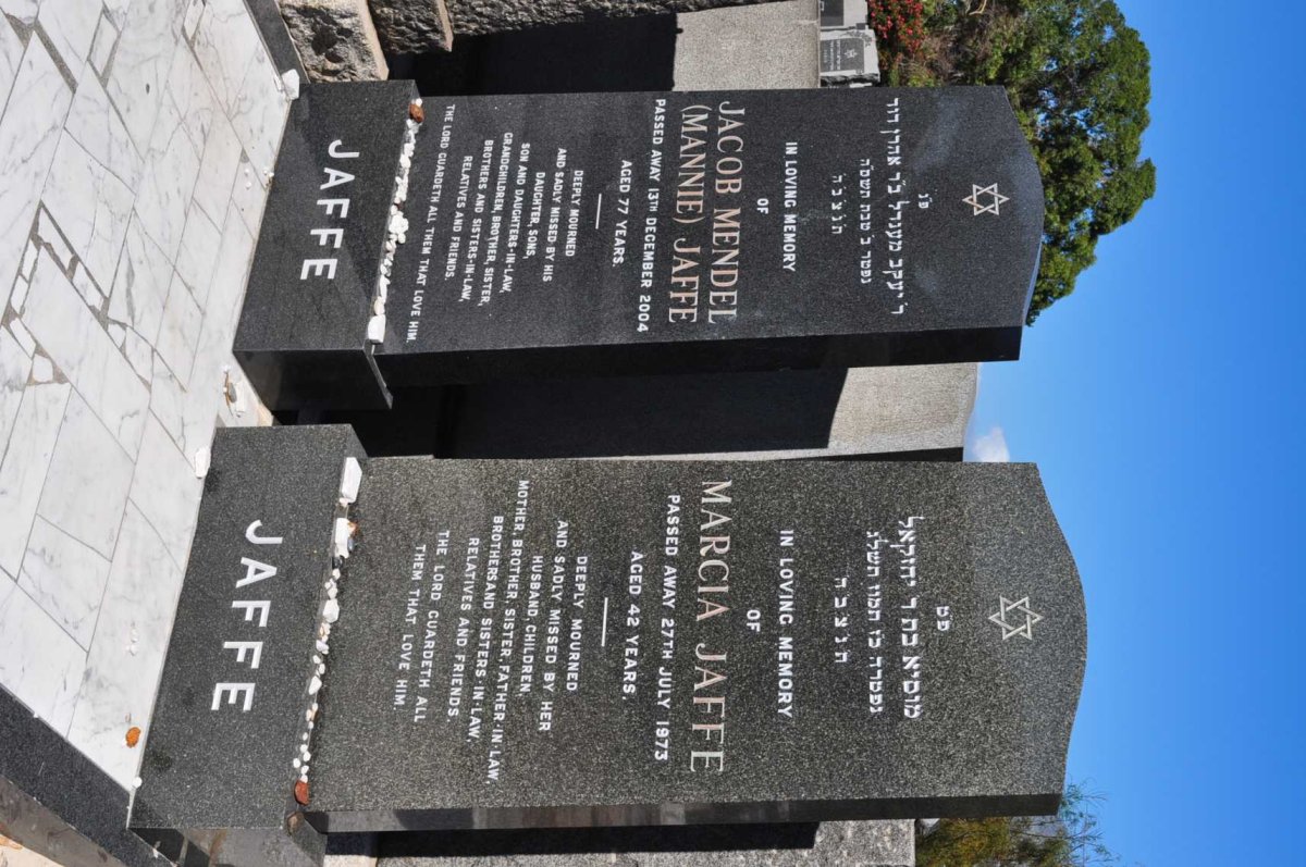 JAFFE Jacob Mendel -2004 &amp; Marcia -1973