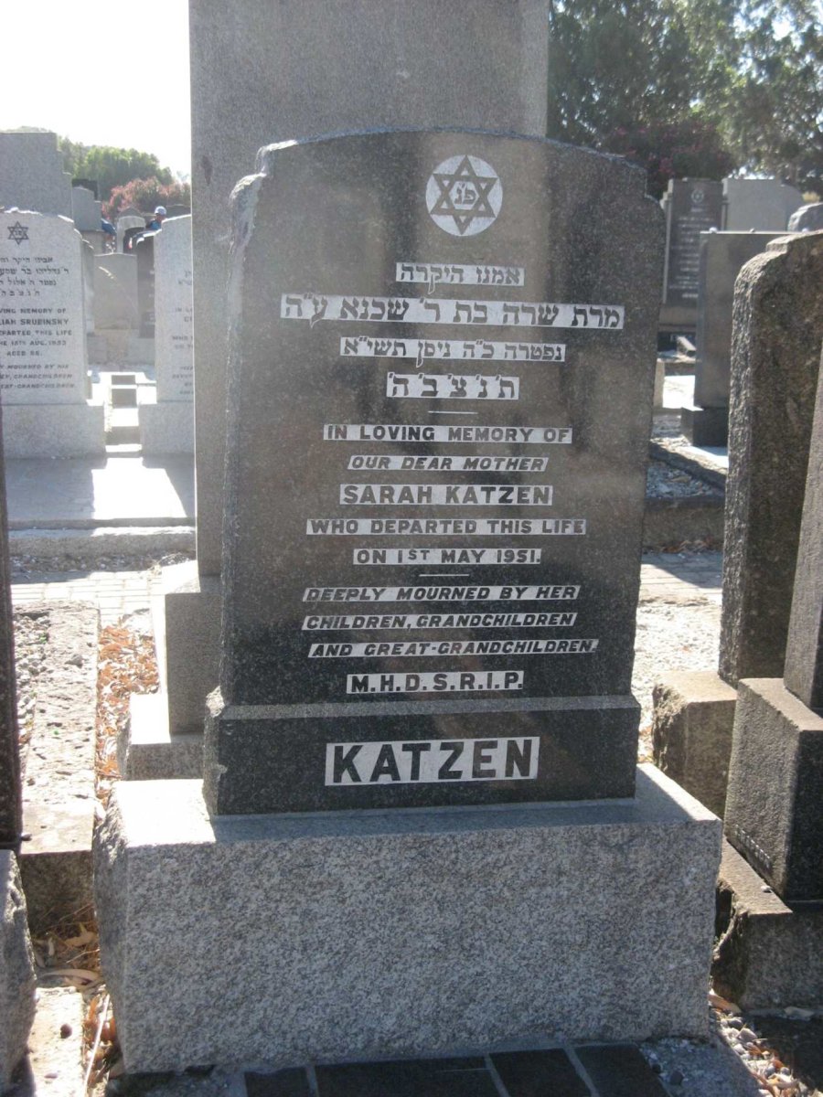 KATZEN Sarah -1951