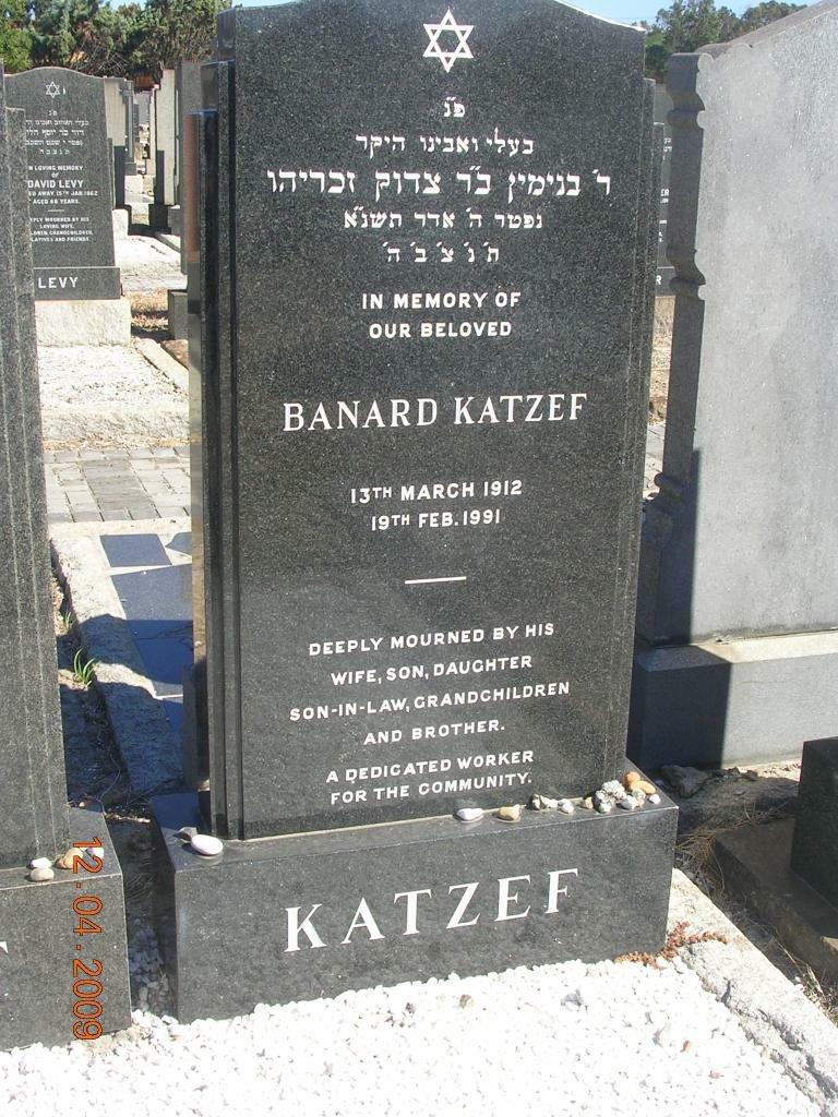 KATZEF Banard 1912-1991