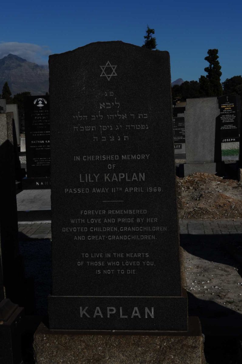 KAPLAN Lily -1968