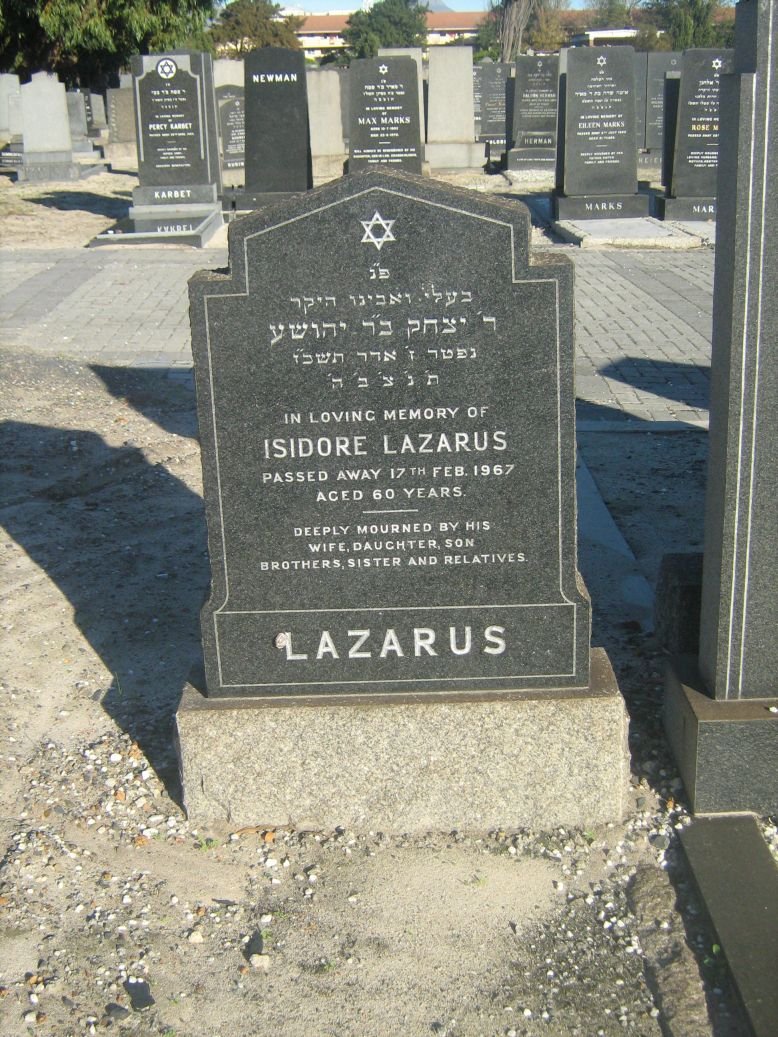 LAZARUS Isidore -1967