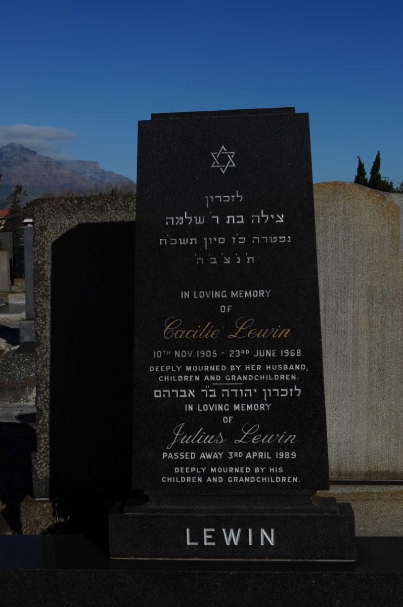 LEWIN Julius -1989 &amp; Cacilie 1905-1968