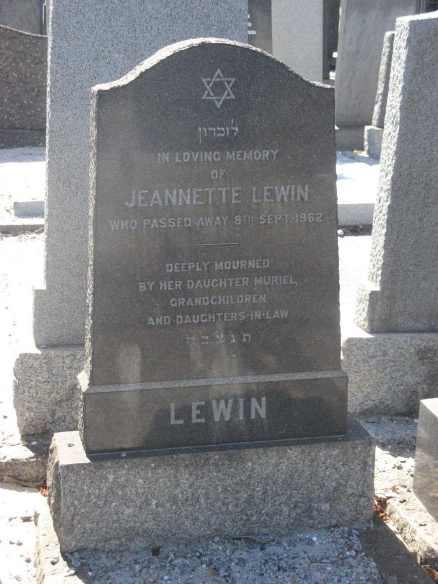 LEWIN Jeannette -1962