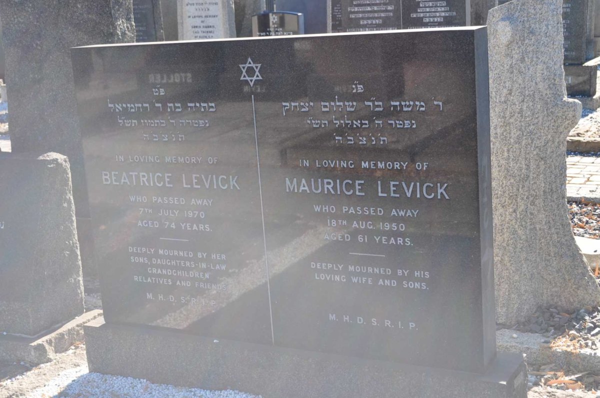 LEVICK Maurice -1950 &amp; Beatrice -1970