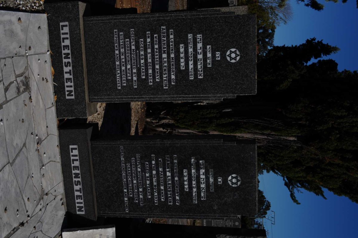 LILENSTEIN Abraham -1954 &amp; Fanny -1975