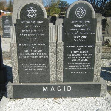 MAGID Lippy -1955 &amp; Mary -1978