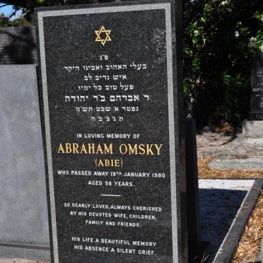 OMSKY Abraham -1980