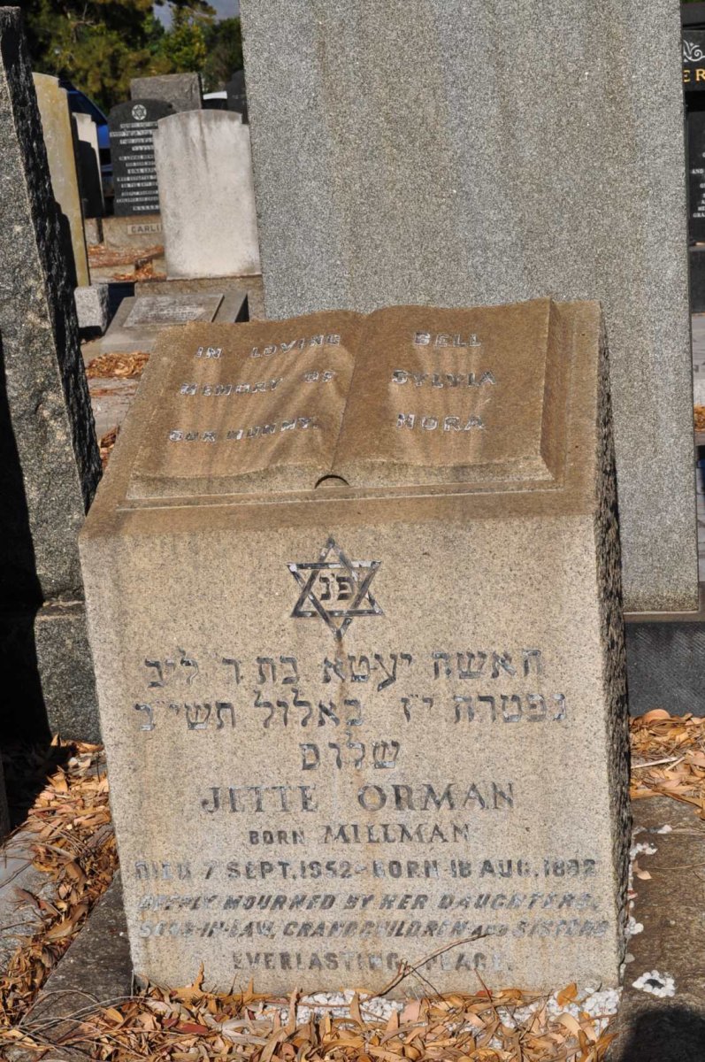 ORMAN Jette nee MILLMAN 1892-1952