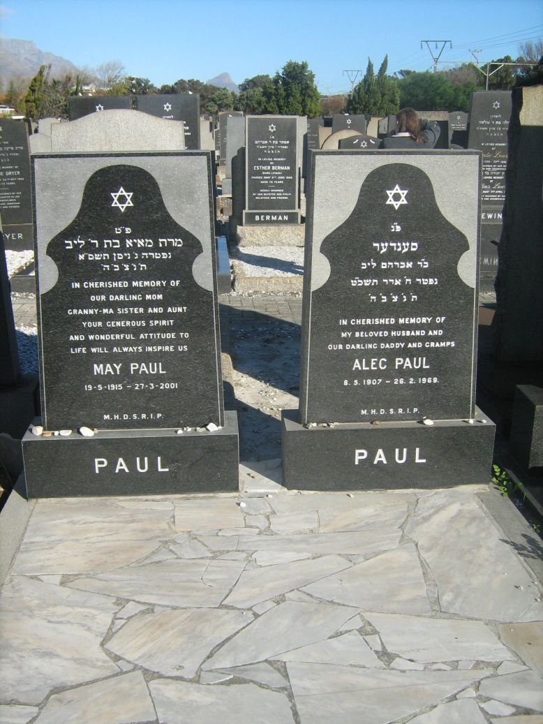 PAUL Alec 1907-1969 &amp; May 1915-2001