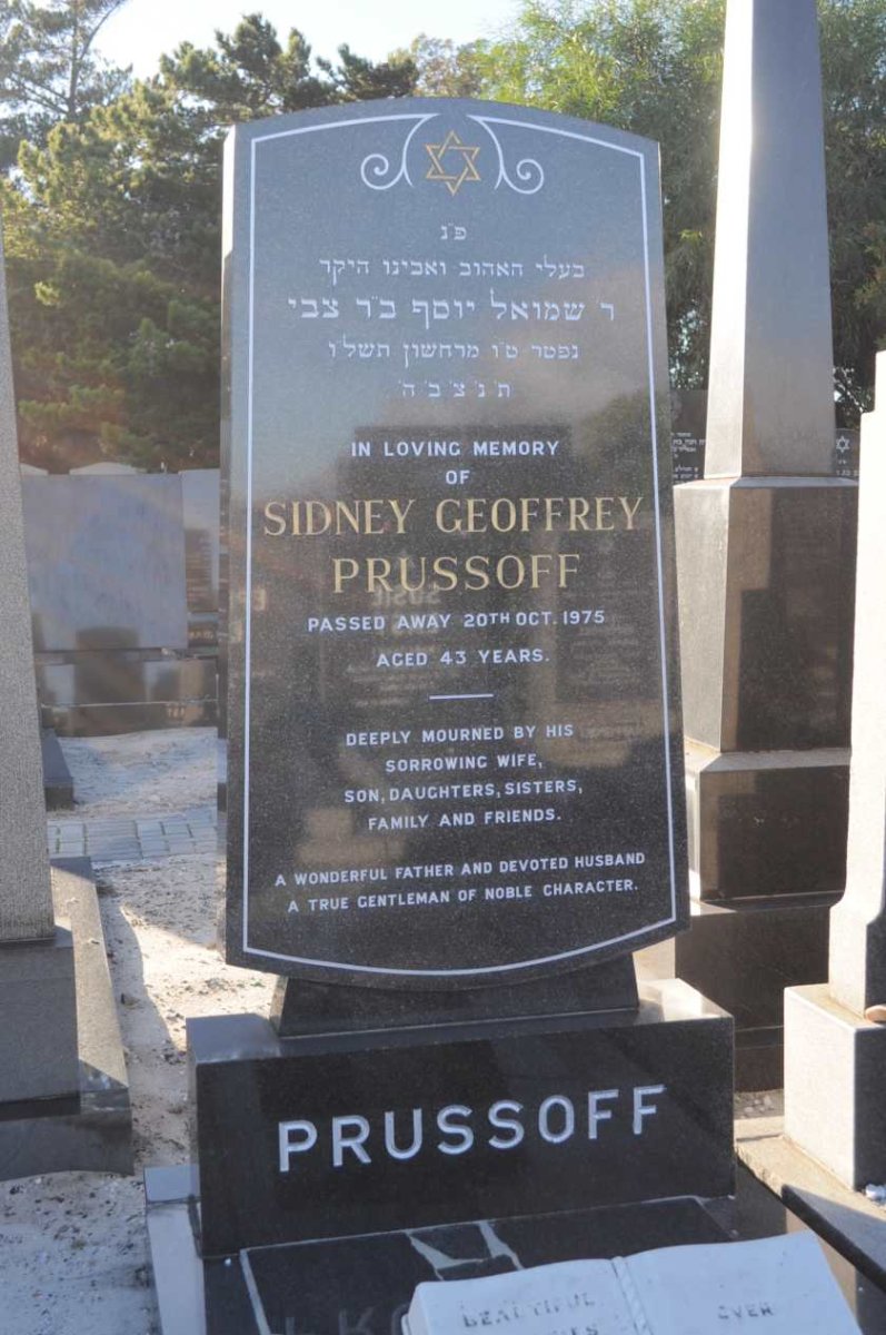 PRUSSOFF Sidney Geoffrey -1975