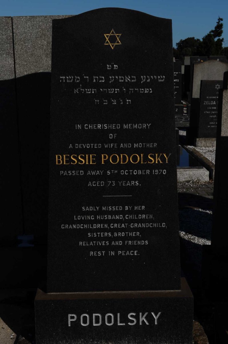 PODOLSKY Bessie -1970
