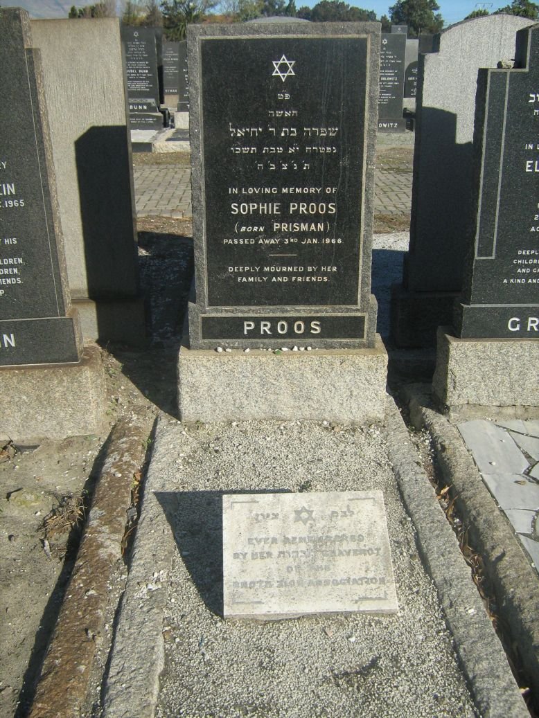 PROOS Sophie nee PRISMAN -1966