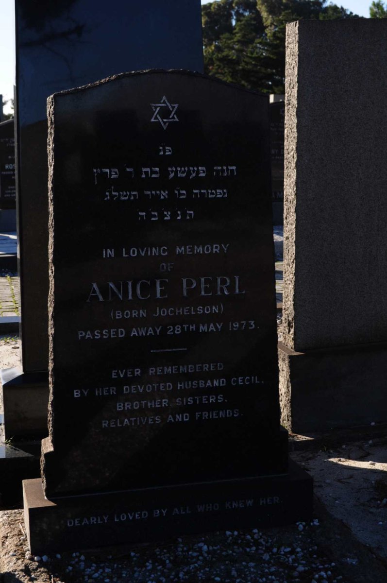 PERL Anice nee JOCHELSON -1973
