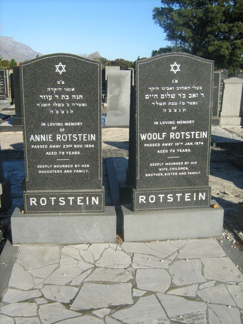 ROTSTEIN Woolf -1974 &amp; Annie -1994