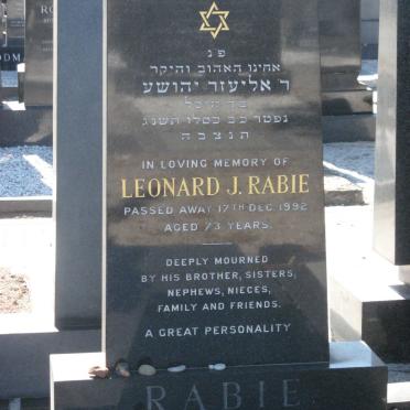 RABIE Leonard J. -1992