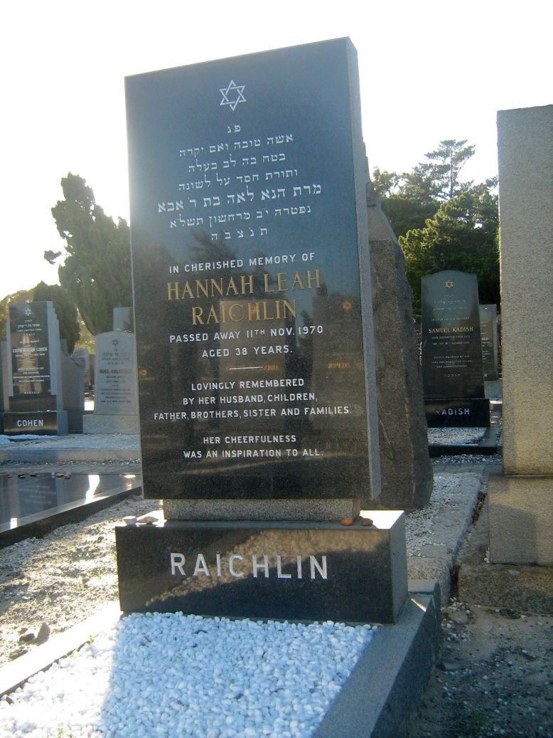 RAICHLIN Hannah Leah -1970