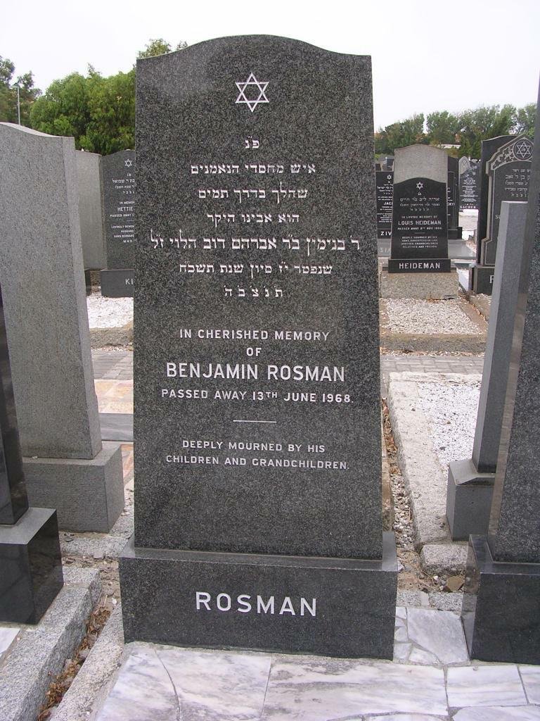 ROSMAN Benjamin -1968