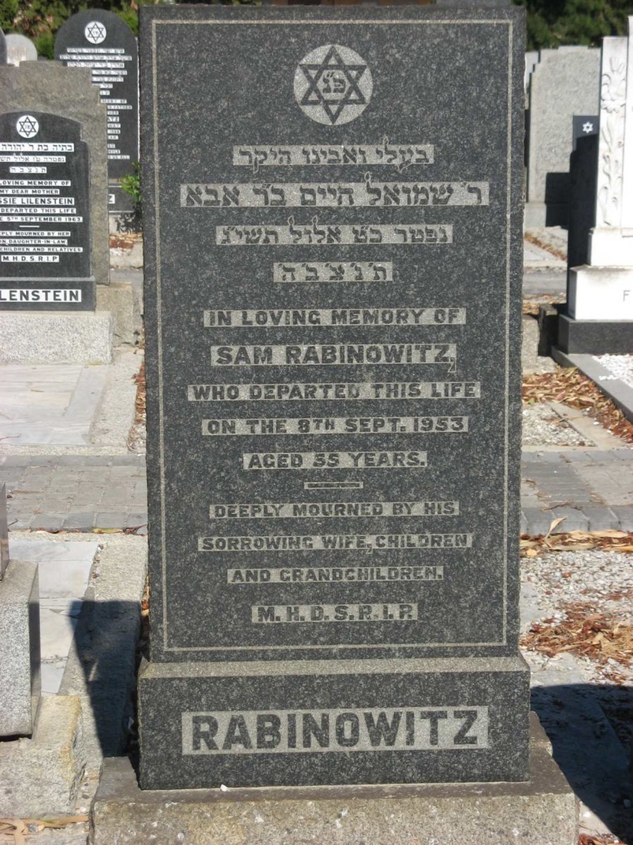 RABINOWITZ Sam -1953
