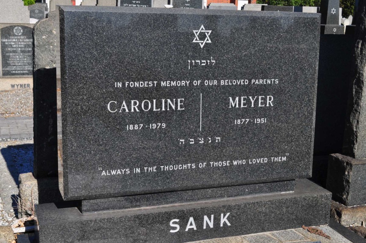 SANK Meyer 1877-1951 &amp; Caroline 1887-1979