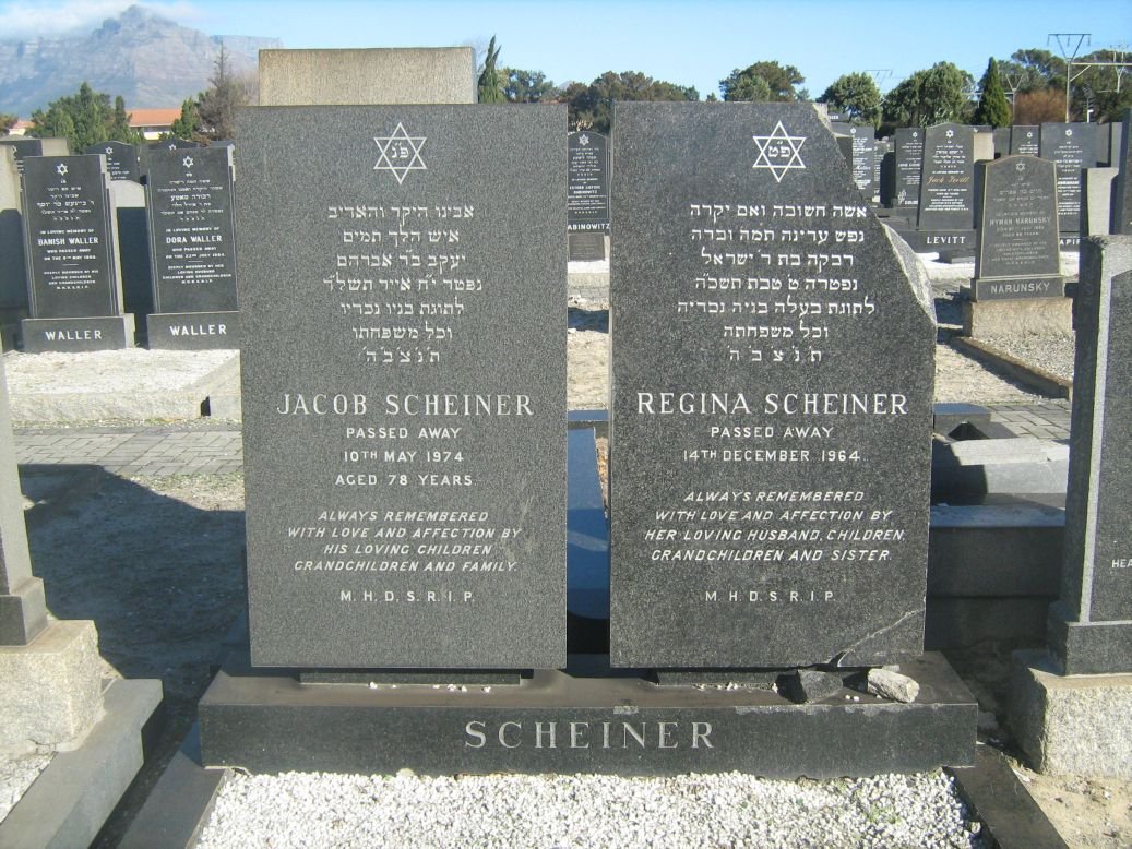 SCHEINER Jacob -1974 &amp; Regina -1964