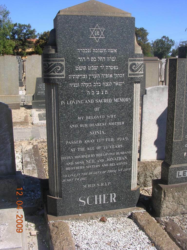 SCHER Sonia -1949