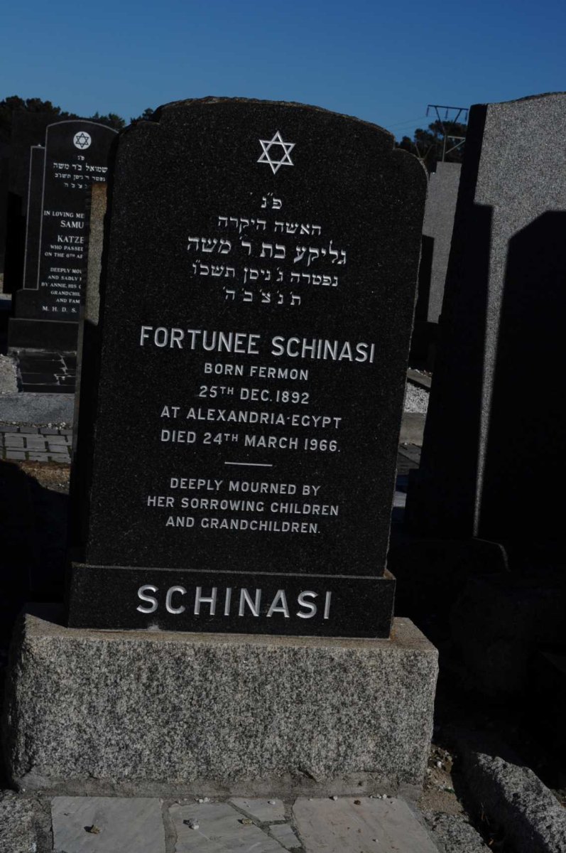 SCHINASI Fortunee nee FERMON 1892-1966