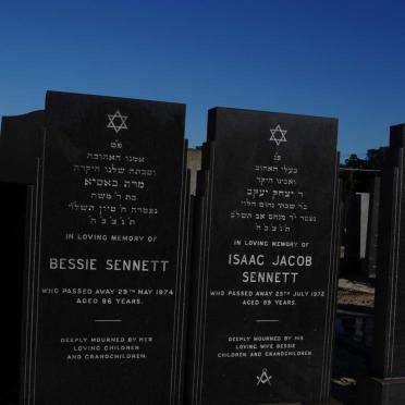 SENNETT Isaac Jacob -1972 &amp; Bessie -1974