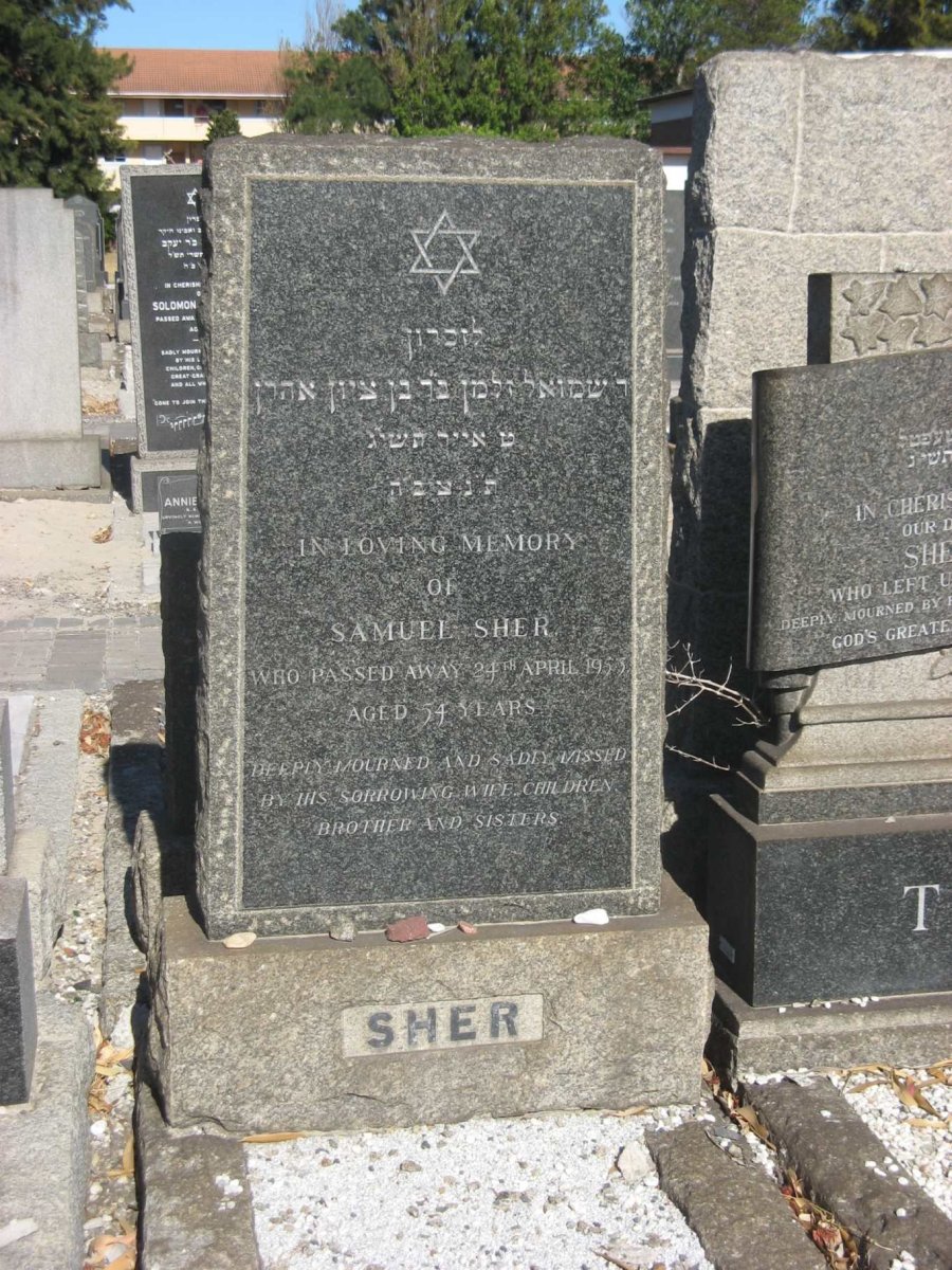 SHER Samuel -1953