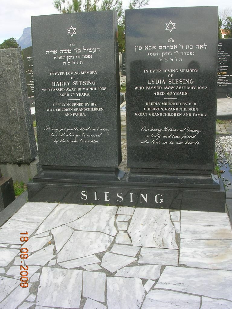 SLESING Harry -1958 &amp; Lydia -1983