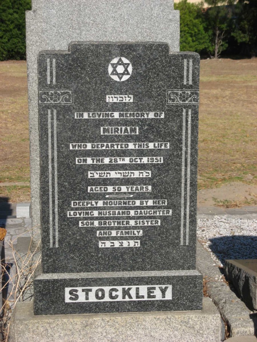 STOCKLEY Miriam -1951