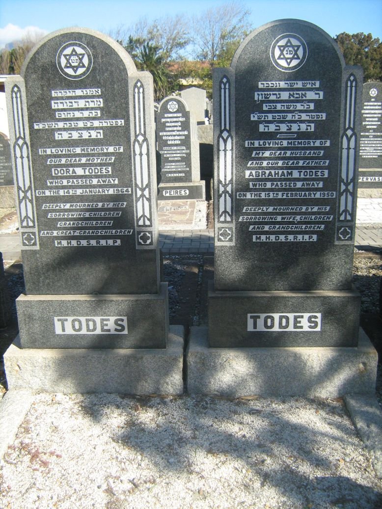 TODES Abraham -1950 &amp; Dora -1964