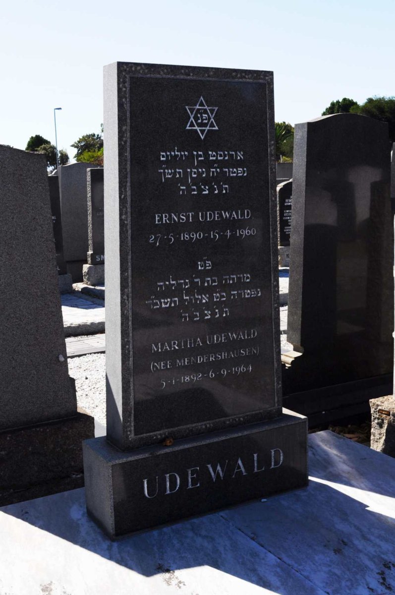 UDEWALD Ernst 1890-1960 &amp; Martha MENDERSHAUSEN 1892-1964