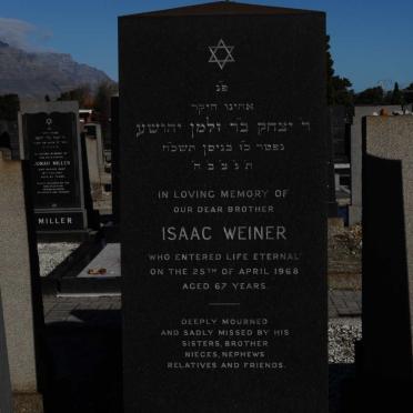WEINER Isaac -1968