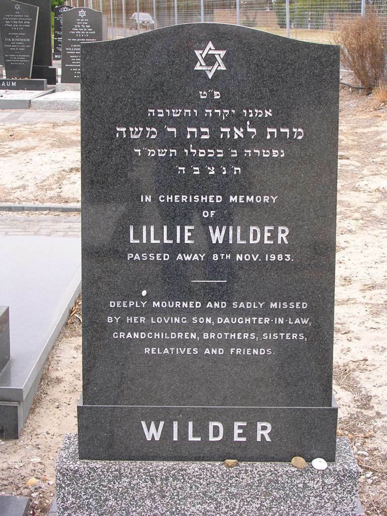 WILDER Lillie -1983