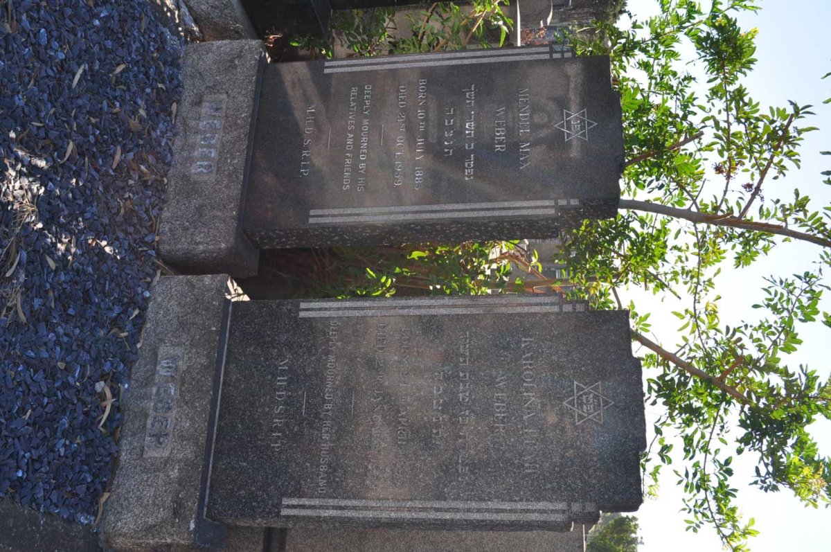 WEBER Mandel Max 1883-1959 &amp; Karolina Leah 1895-??