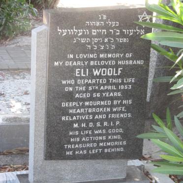 WOOLF Eli -1953
