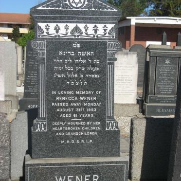 WENER Rebecca -1953