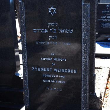 WEINGRUN Zygmunt 1901-1959