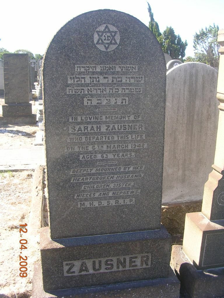 ZAUSNER Sarah -1948