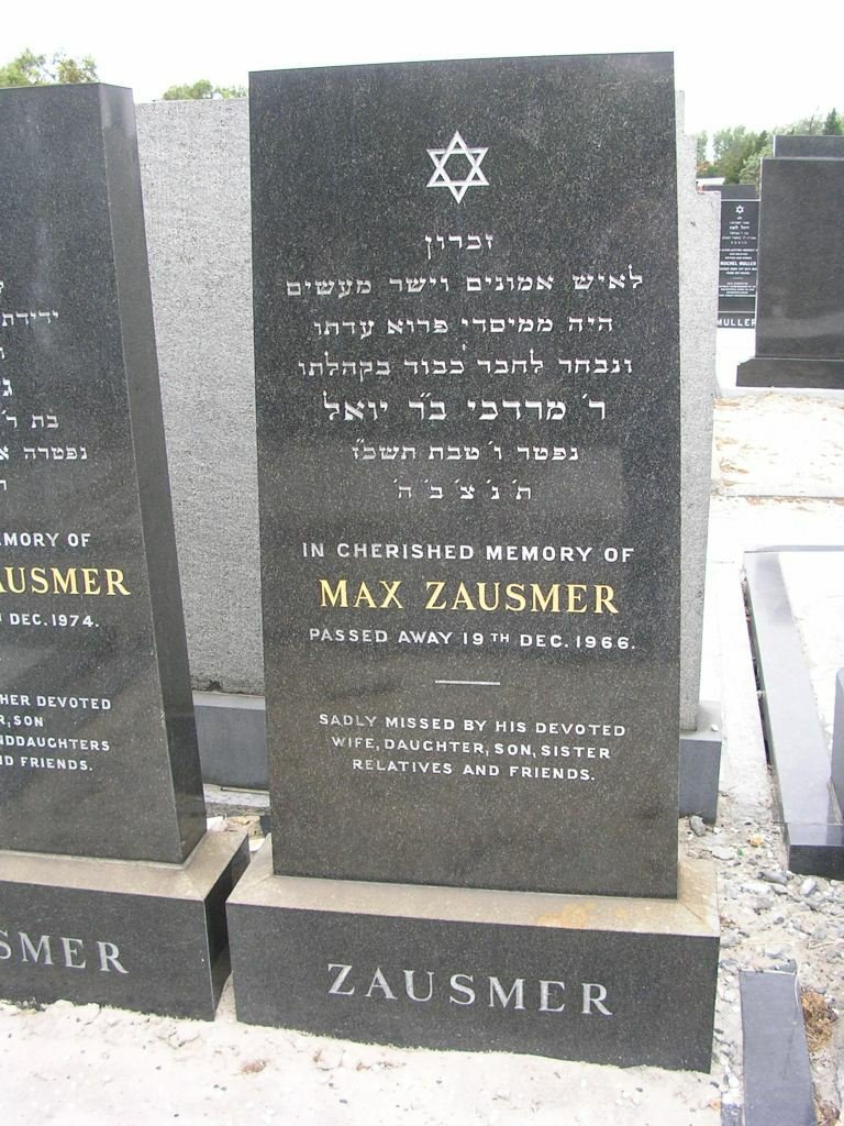 ZAUSMER Max -1966 &amp; Gladys -1974
