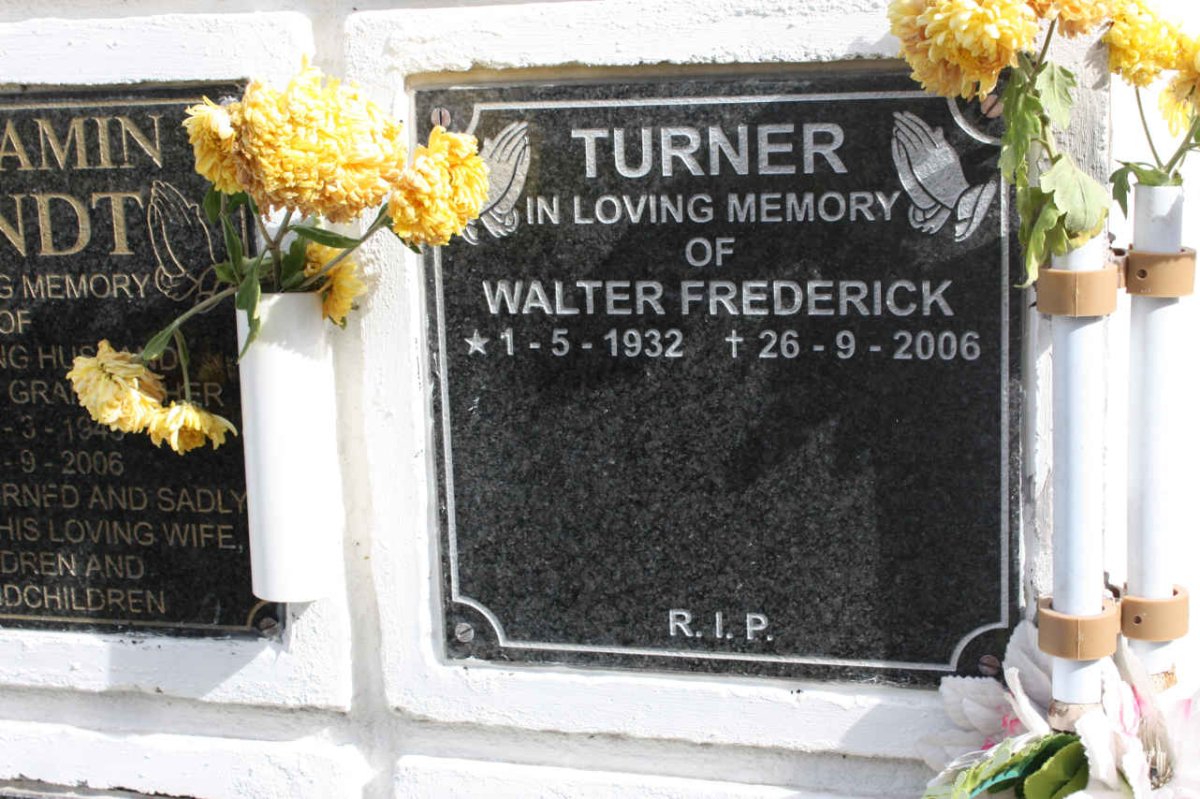 TURNER Walter Frederick 1932-2006
