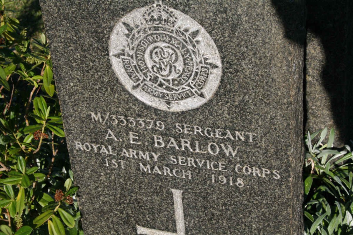 BARLOW A.E. -1918