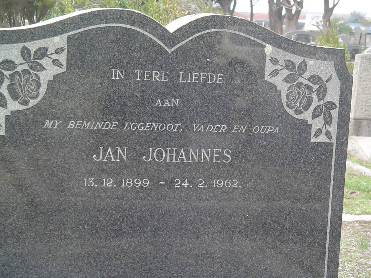 ? Jan Johannes 1899-1962