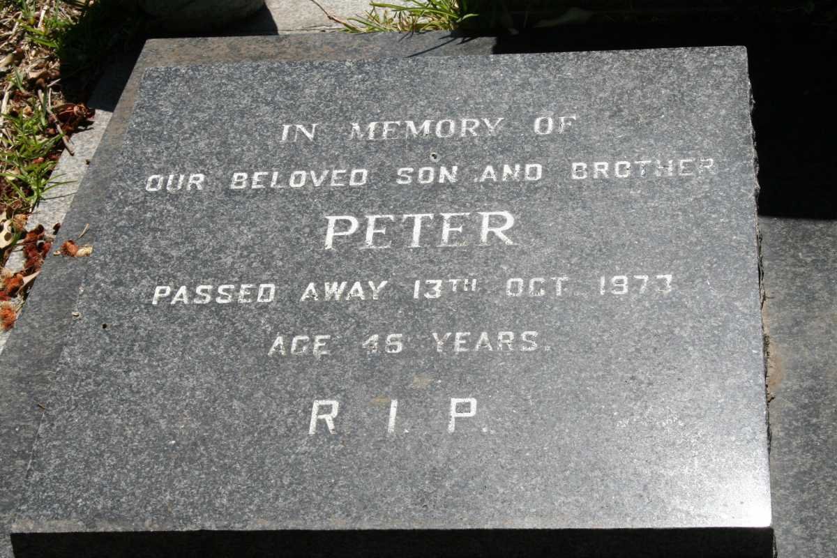 ? Peter -1973