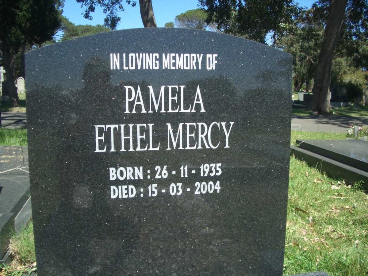 ? Pamela Ethel Mercy 1935-2004