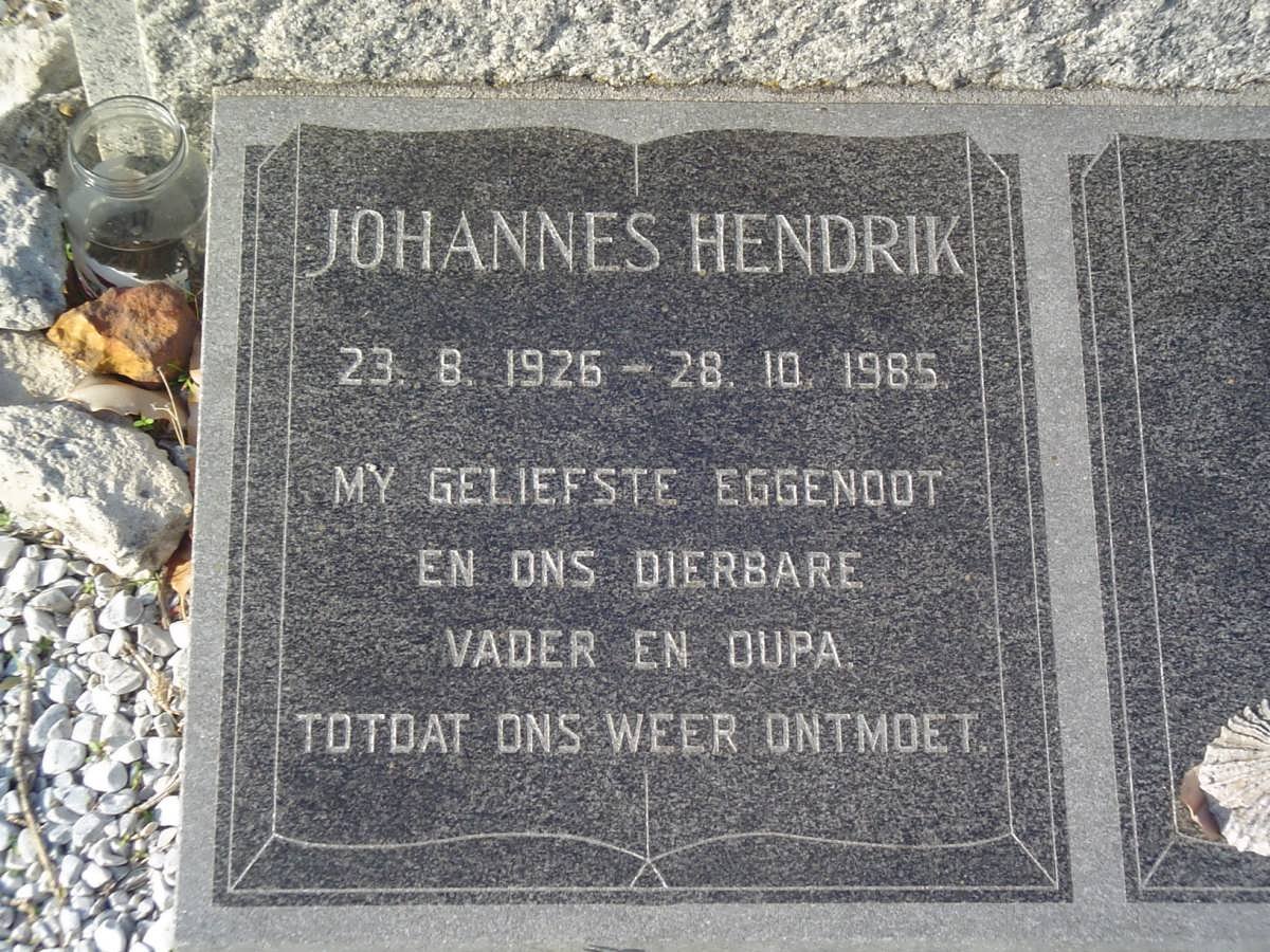 ? Johannes Hendrik 1926-1985