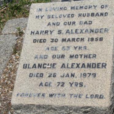 ALEXANDER Harry S. -1958 &amp; Blanche -1979