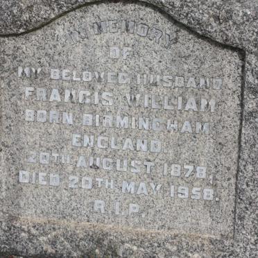 ALEXANDER Francis William 1878-1958